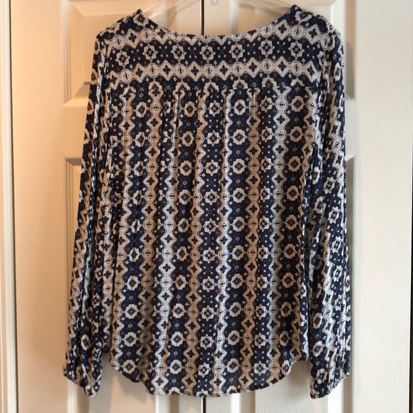 Ladies Lucky Brand size L print top - Picture 3 of 3